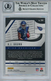 AJ Brown Autographed 2019 Panini Prizm #344 Rookie Card Beckett 10 Slab 33380