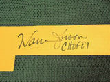 EDMONTON ESKIMOS WARREN MOON AUTOGRAPHED GREEN JERSEY "CHOF '01" PSA/DNA 212665