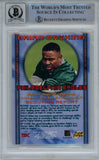 Brian Dawkins Signed 1996 Stadium Club #343 Rookie Card Beckett Slab 42920