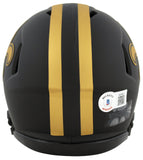 Saints Derek Carr Authentic Signed Eclipse Speed Mini Helmet BAS Witnessed