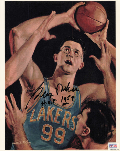 George Mikan Autographed 8x10 Photo Minneapolis Lakers HOF 1959 PSA/DNA #1A81638