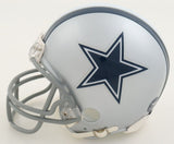 Bob Lilly & Randy White Signed Cowboys Mini Helmet Inscribed "HOF 80" & "HOF 94"