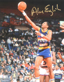 Alex English Autographed Denver Nuggets 8x10 Lay Up Photo - Prova *Gold