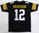 Pittsburgh Steelers Terry Bradshaw Autographed Black Jersey Beckett QR #BR49779