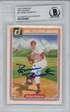 Robin Roberts Autographed 1983 Donruss HOF Heroes #41 Card Beckett Slab 38453