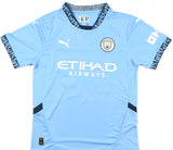 Phil Foden Signed Manchester City Home Blue Soccer Jersey #47 - Beckett Hologram