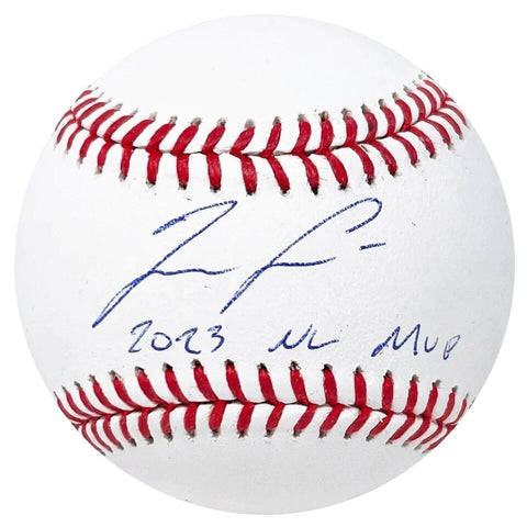 Ronald Acuna Jr. Autographed Signed Baseball "2023 NL MVP" Inscription Braves