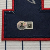 FRAMED N.Y. YANKEES JAZZ CHISHOLM JR AUTOGRAPHED SIGNED INSC JERSEY BECKETT HOLO