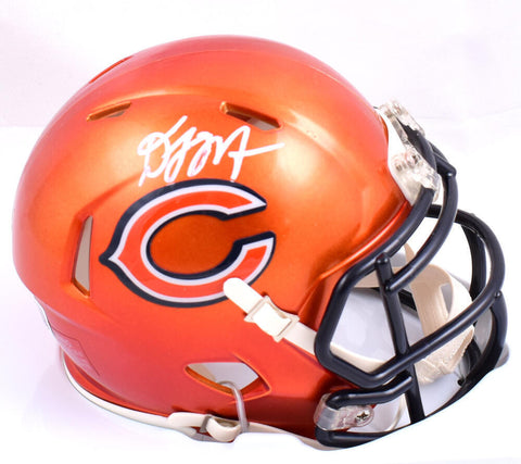 D.J. Moore Autographed Chicago Bears Flash Speed Mini Helmet-Beckett W Hologram