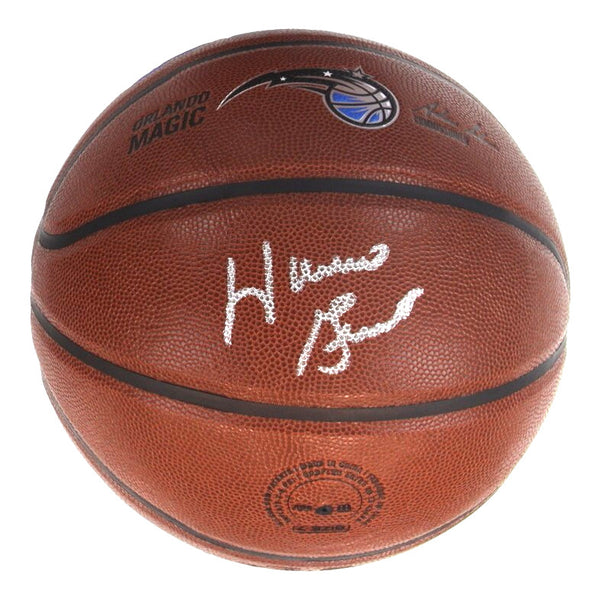 Horace Grant Signed Wilson NBA Logo Basketball (Schwartz Sports COA) 4xNBA Champ