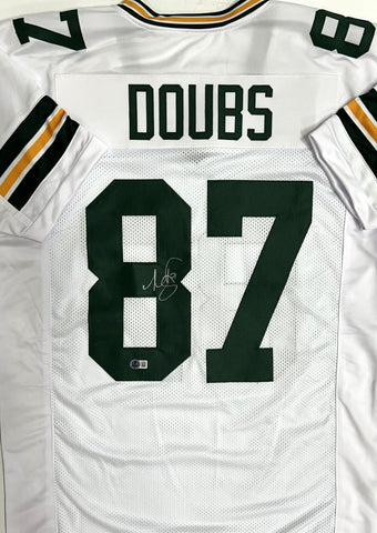 Packers Receiver ROMEO DOUBS #87 Signed Custom Replica White Jersey AUTO - BAS