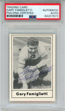 Gary Famiglietti Signed 1977 Touchdown Club #31 Trading Card PSA Slab 43770