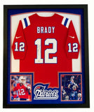Tom Brady Signed 32x41 Patriots tFramed Jersey Display w/LED Lights TriStar Holo
