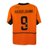 Jimmy Floyd Hasselbaink Signed The Netherlands Soccer Jersey #9 with Beckett COA