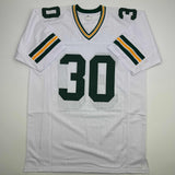 Autographed/Signed Chuck Mercein Ice Bowl Green Bay White Jersey JSA COA