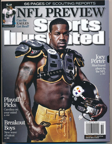 September 4, 2006 Joey Porter Sports Illustrated NO LABEL Newsstand Steelers