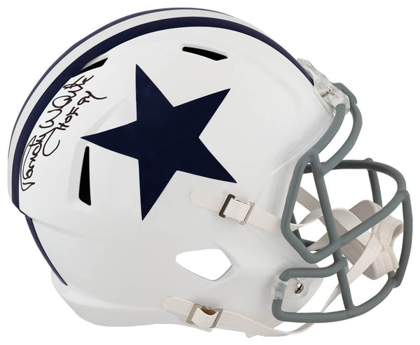 Randy White Signed Dallas Cowboys T/B Riddell F/S Rep Helmet w/HOF - (SS COA)