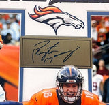 Peyton Manning Denver Broncos Laser Autographed 18x14 Framed Photo Collage