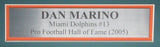 Dan Marino HOF Signed/Auto Football Jersey w/ Photos Dolphins Framed JSA 193628