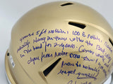 RUDY RUETTIGER AUTOGRAPHED NOTRE DAME FULL SIZE HELMET SPEECH BECKETT 243661