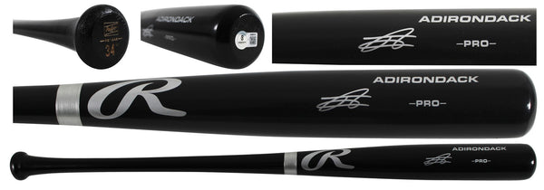 Mariners Julio Rodriguez Authentic Signed Black Rawlings Adirondack Bat BAS