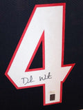 Deshaun Watson Signed Texans 35"x43" Framed Jersey (JSA) Ex-Clemson QB / Browns