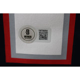 Tedy Bruschi Autographed/Signed Pro Style Blue Jersey 44676