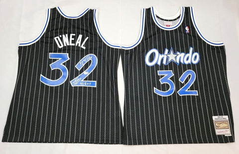 Shaquille O'Neal Signed Magic 1994-95 M&N Jersey W/ 92 #1 Pick & 93 ROY Beckett