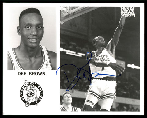 Dee Brown Autographed Signed Team Issued 8x10 Photo Boston Celtics 190527