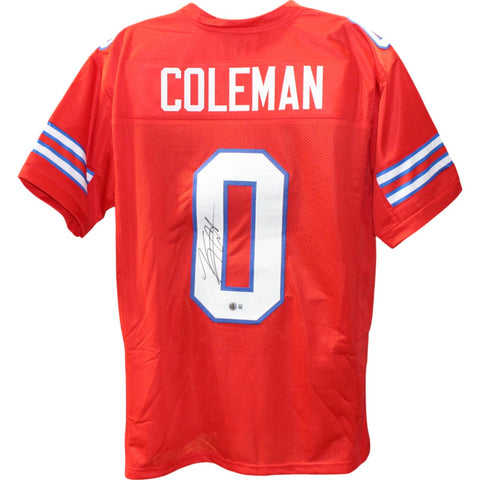 Keon Coleman Autographed Pro Style Size XL Red Jersey Beckett Witness 50910