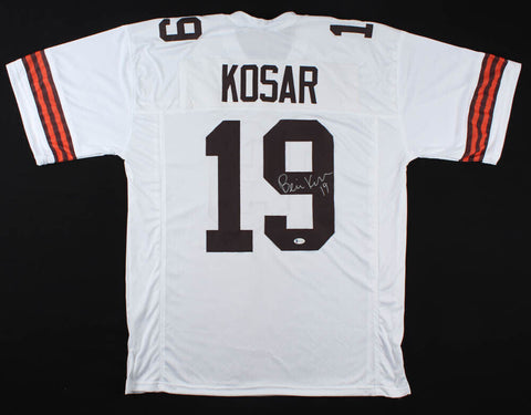 Bernie Kosar Signed Cleveland Browns Jersey (Beckett COA) 2xPro Bowl QB / Miami