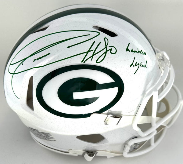 Packers DONALD DRIVER Signed Full Size ALTERNATE Authentic Helmet AUTO w/Script