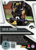 Kaleb Johnson Signed Iowa Hawkeyes 2025 Panini Prizm #38 Card Beckett 56975