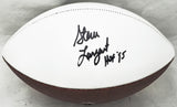 Steve Largent Autographed Seahawks White Logo Football "HOF 95" MCS Holo #82182