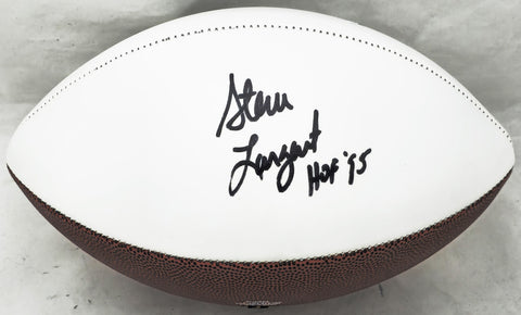 Steve Largent Autographed Seahawks White Logo Football "HOF 95" MCS Holo #82182