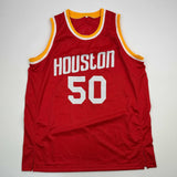 Autographed/Signed Ralph Sampson Houston Red Basketball Jersey JSA COA