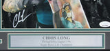Chris Long Philadelphia Eagles Signed/Autographed 8x10 Photo Framed JSA 157833