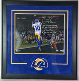 Cooper Kupp Autographed/5X Inscribed 16x20 LA Rams LE-1/22 Photo Fanatics COA