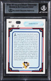 Penguins Mark Recchi Authentic Signed 1990 Upper Deck #487 Card BAS Slabbed