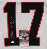 Steve DeBerg Signed Atlanta Falcons Jersey (JSA COA) Over 34,000 Passing Yards