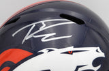 Russell Wilson Autographed Blue Full Size Helmet Broncos Fanatics DQ16478452