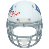 Randy Moss Autographed New England Patriots Rivalries Speed Mini Helmet Beckett