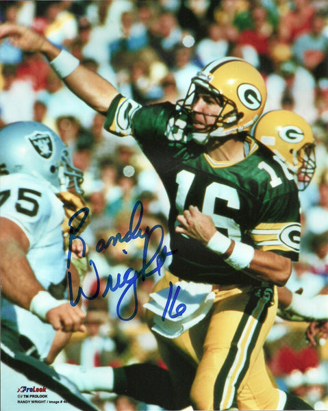 Packers QB RANDY WRIGHT Signed 8x10 Photo #2 AUTO ~ Former WI Badger