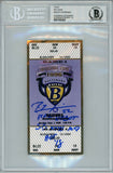 Ray Lewis Signed Baltimore Ravens NFL Debut Ticket Stub 3 Insc BAS 10 Slab 35038