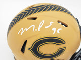 MONTEZ SWEAT AUTOGRAPHED BEARS CAMO SALUTE TO SERVICE MINI HELMET JSA 232851
