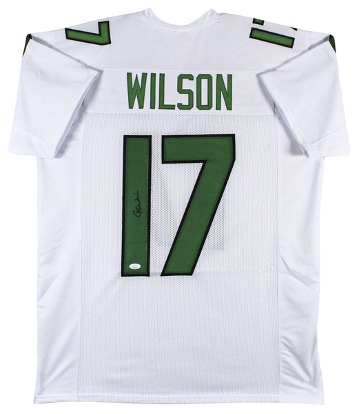 Garrett Wilson Authentic Signed White Pro Style Jersey Autographed JSA Witness