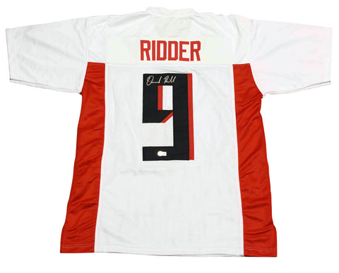 DESMOND RIDDER SIGNED AUTOGRAPHED ATLANTA FALCONS #9 WHITE JERSEY BECKETT