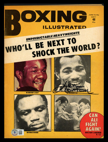 Ken Norton Autographed Boxing Illustrated Magazine Beckett BAS QR #BK08889