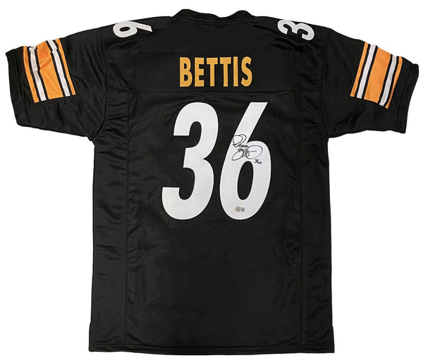 Jerome Bettis of the Steelers Autographed Black Custom #36 Jersey Beckett