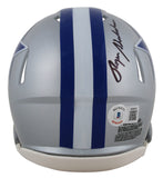 Cowboys Roger Staubach Authentic Signed 64-66 TB Speed Mini Helmet BAS Witnessed